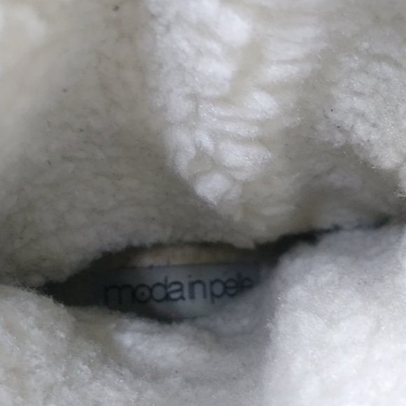 Moda In Pelle Black Fuzzy Winter Heeled Boots - Picture 6 of 8